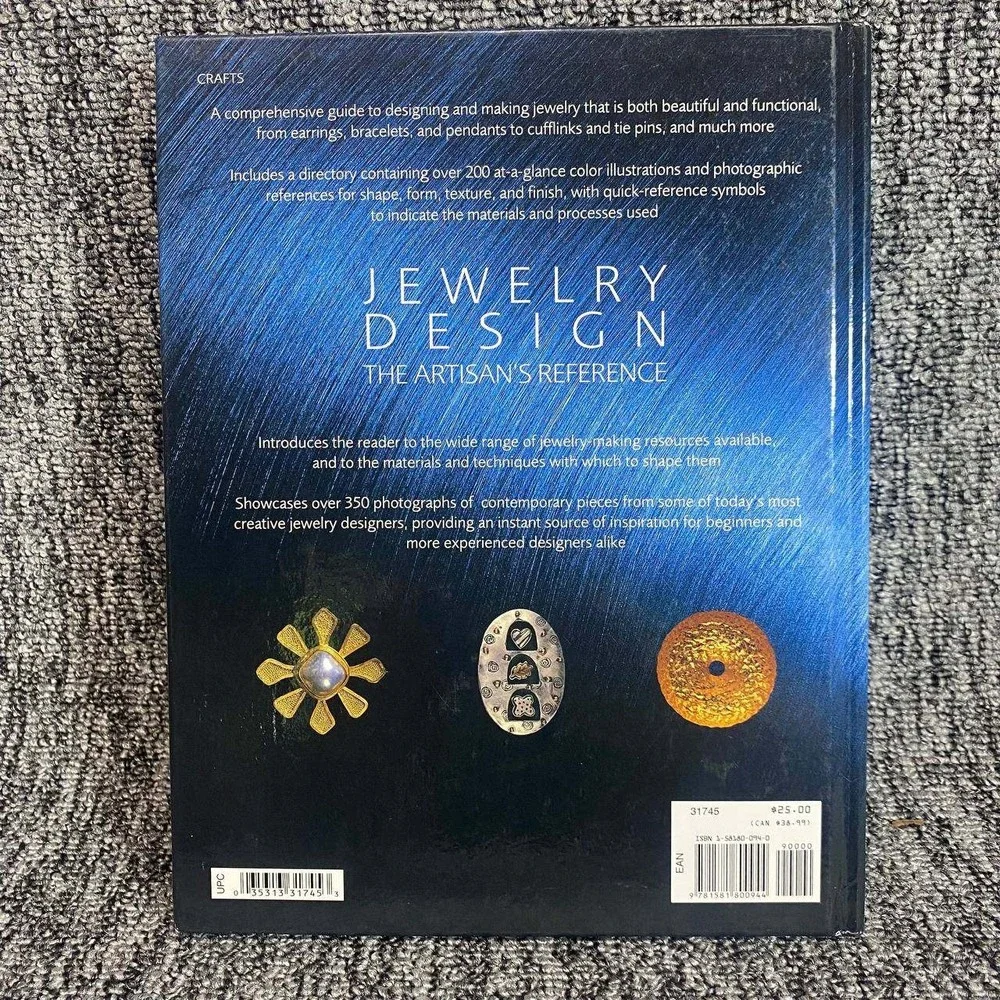 Jewelry Design The Artisans Reference Hardcover‎ Elizabeth Olver Blue Craft Book